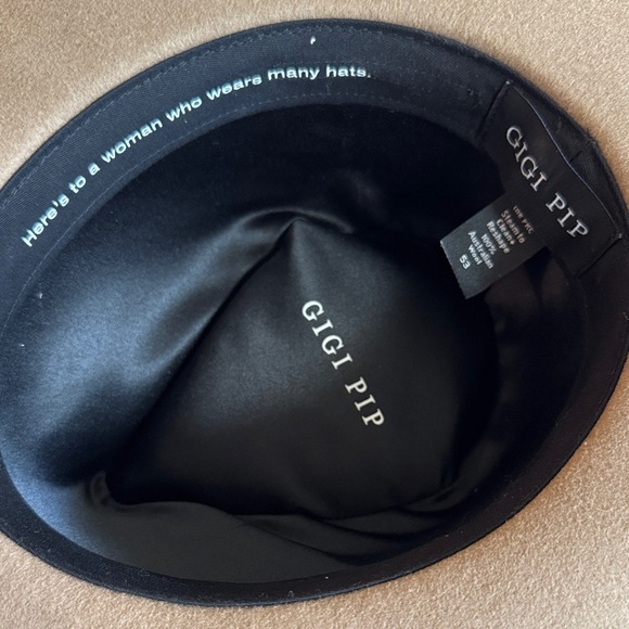 GIGI PIP Tan Kids Rancher Hat with Copper color Band - Picture 3 of 3